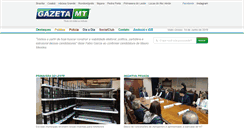 Desktop Screenshot of gazetamt.com.br
