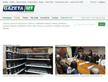 Tablet Screenshot of gazetamt.com.br